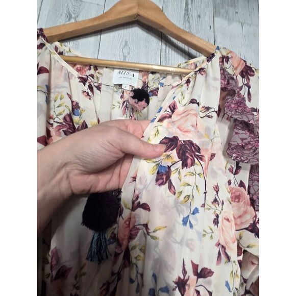 Misa LA Francoise Floral Ruffle Fairy Dress Sz. L New w Flaw - Picture 11 of 13